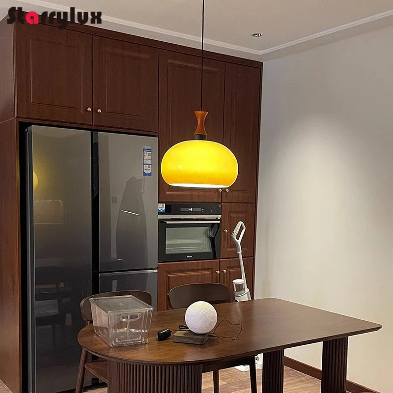 Bauhaus Mid Century Pendant Light Vintage Industrial Art Lighting for Bedroom Dining Room Bar