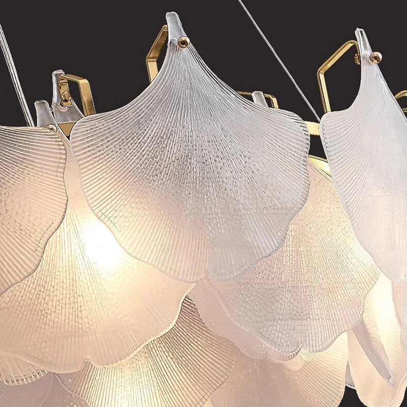 Modern Luxury Lustre Led Glass Chandelier Living Dining Room Circle Pendant Lights Indoor Decoration Home Hanging Lamps Luminair