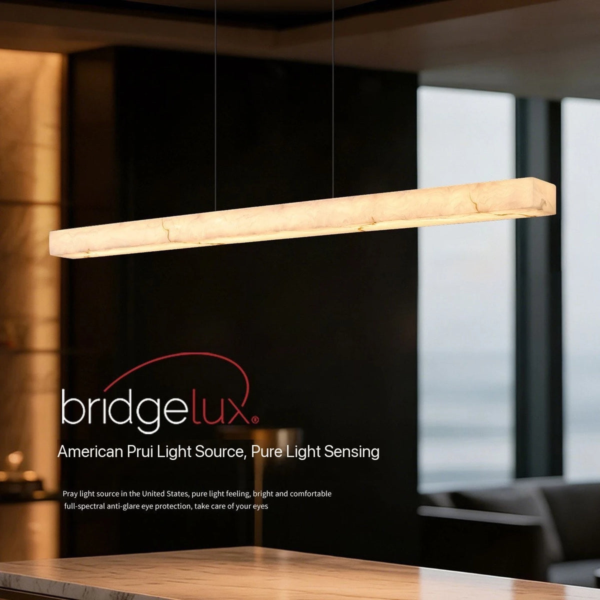 Italian Minimalist Restaurant Chandelier 2026 Light Luxury Cloud Stone Pattern High-End Dining Table Tea Room Island Table One-C