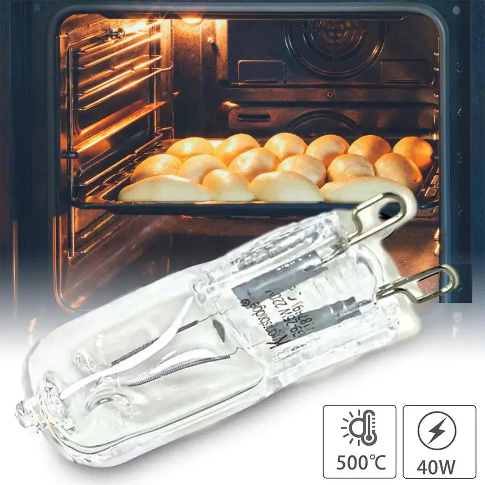 G9 Halogen Oven Bulb - 500°C Heat Resistant Capsule Lamp (25W / 40W / 60W)