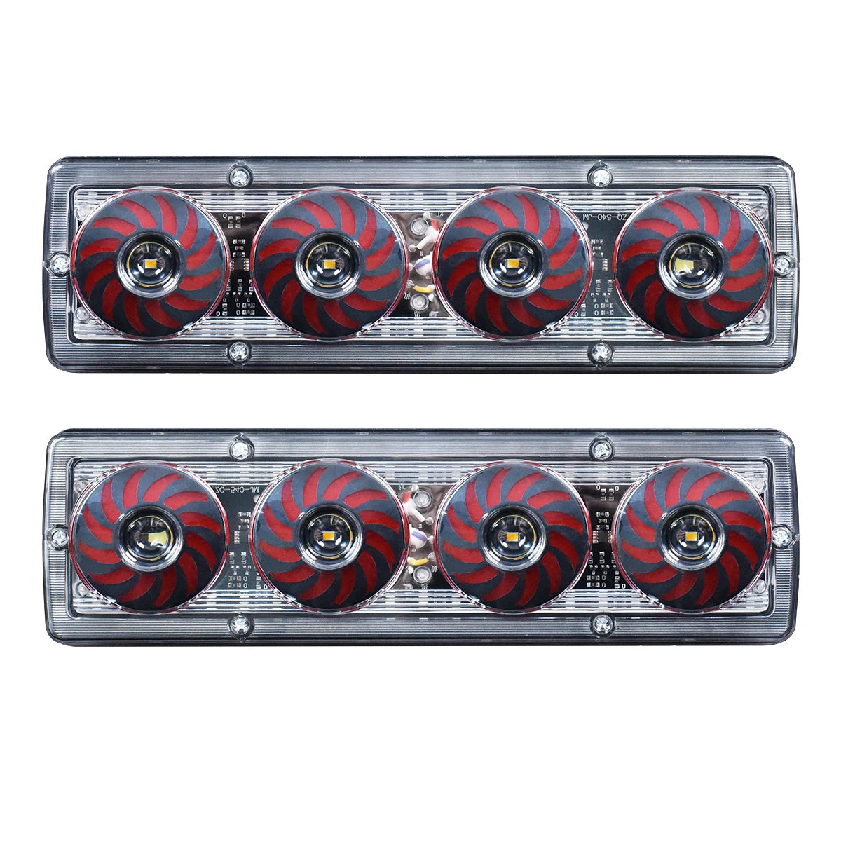 2Pcs LED Taillights Assembly - Universal Turn Signal Brake Stop Reversing Light