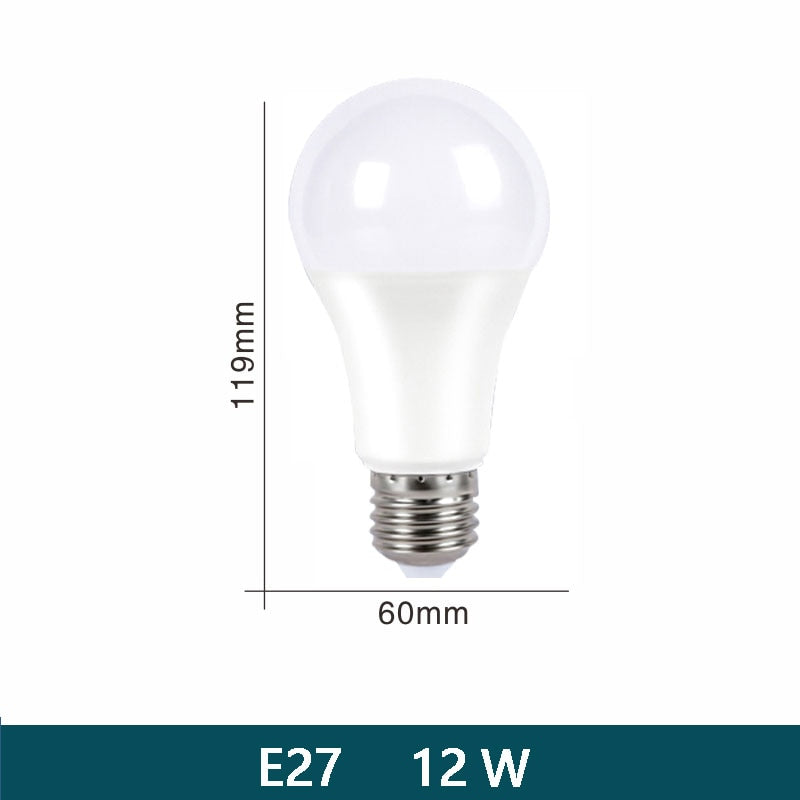 LED Bulb Lamps E27 E14 AC220V 110V 120V DC12V-85V 24 Light Bulb power 10pcs 20W 18W 15W 12W 9W 5W 3W Lampada Living Room Home LED
