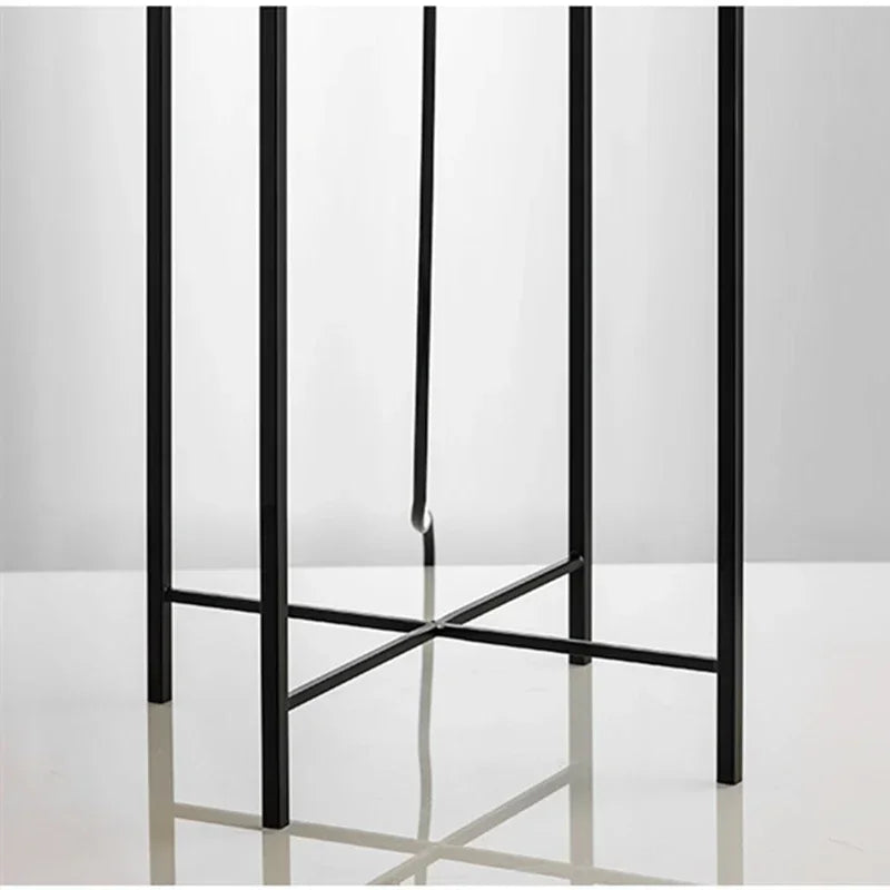 Nordic Glass Globe Floor Lamp - Modern Iron Standing Light for Living Room