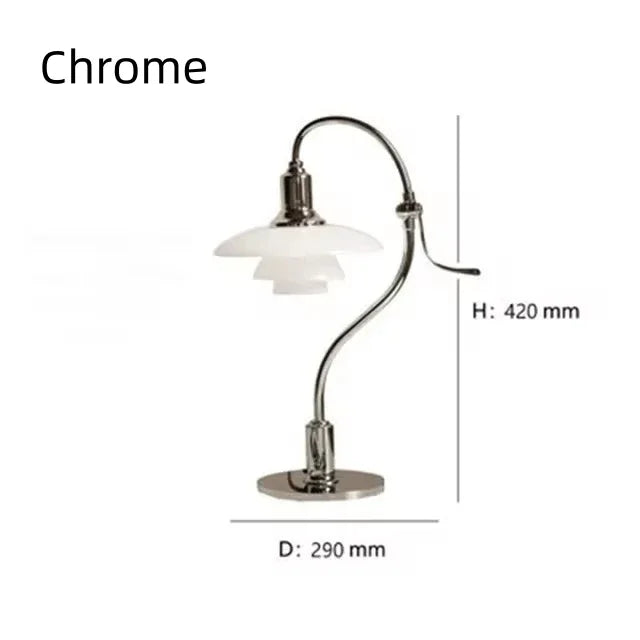 Danish Designer Bauhaus Style Table Light 3 Layers Glass Lampshade Bedroom Living Room Decoration Desk Foscarini Lighting Decor