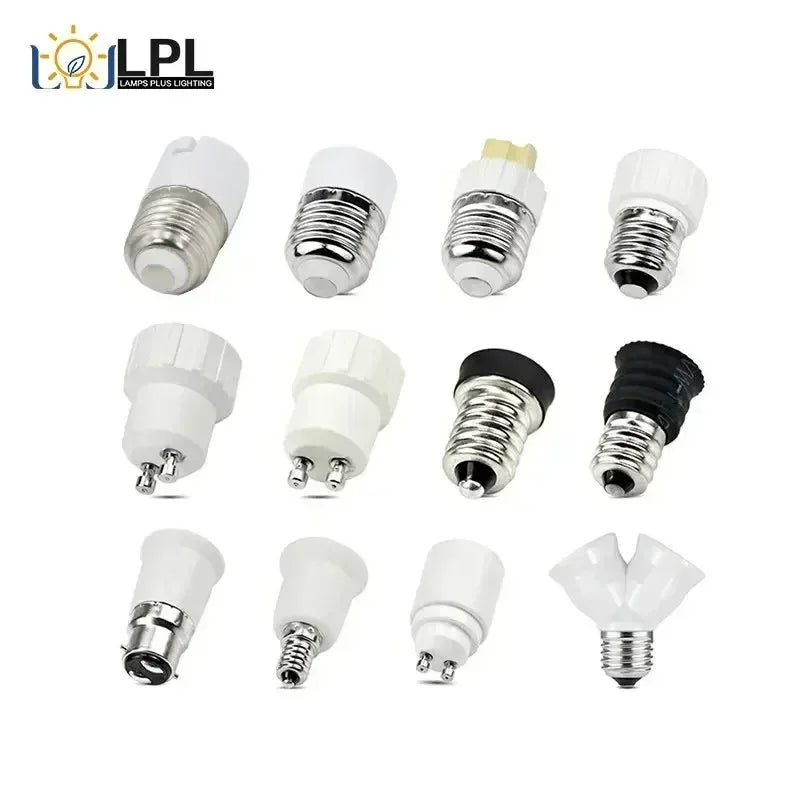 E27 to B22 Light Socket Adapter Converter (1/3/6/10 Pack) - AC 110V-220V Screw to Bayonet Bulb Holder Extender for LED Lamps