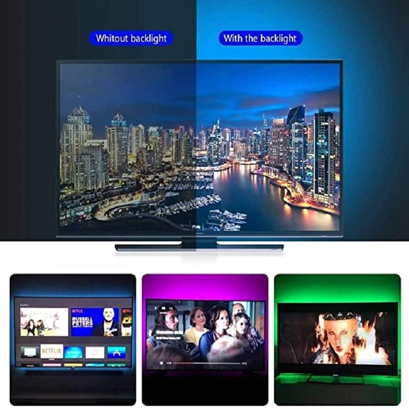 LED Strip Light for Room Christmas Decoration RGB 5050 Remote Control Music Bluetooth APP TV backlight Neon Party luces led