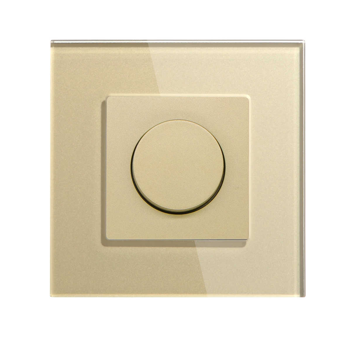 Dimmer Light Switch Adjustable Rotary Knob Crystal Glass Mechanical LED Dimmable Brightness Memory Wall Mounted Switches