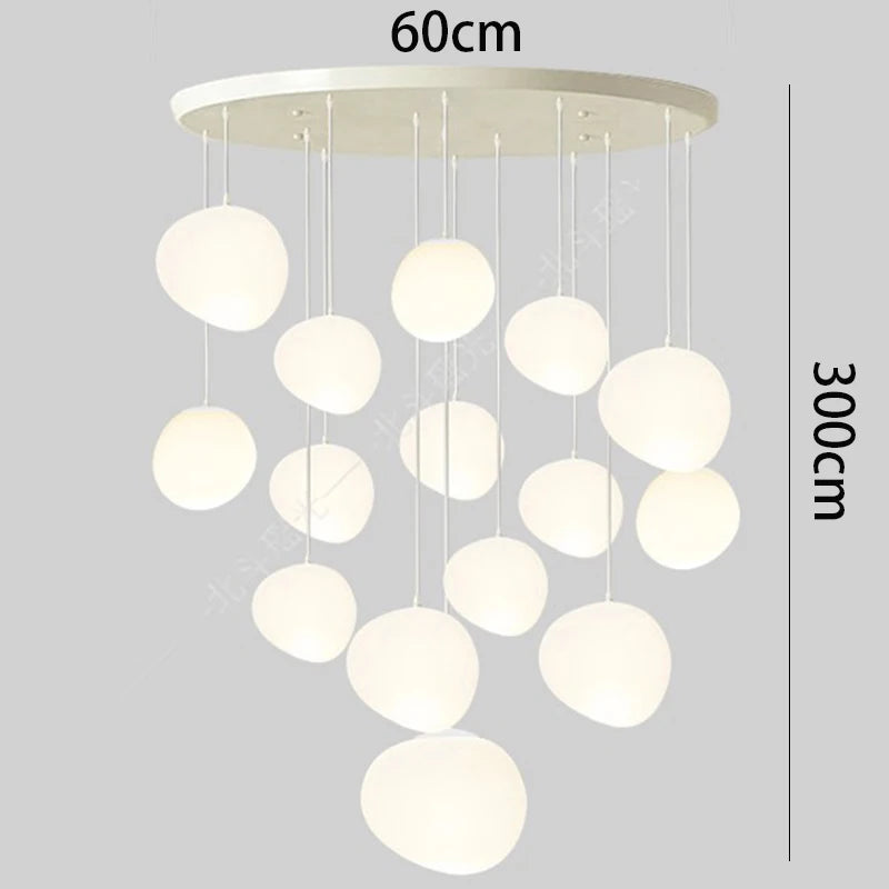 Nordic home decoration, stair chandelier, living room and dining room Pendant lights, ceiling light, indoor lighting
