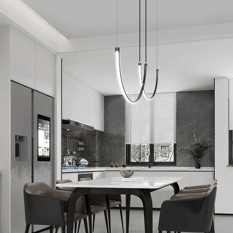 Living Room Chandelier Nordic All Copper New Post-Modern Long Chandelier Full Spectrum Eye Protection Designer Lighting Lamps