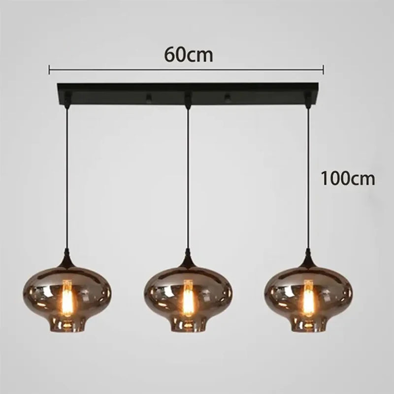 Modern Glass Led Lights Pendant Lamps for Living Room Chandeliers for Dining Room Hanging Light Indoor Lighting Suspension