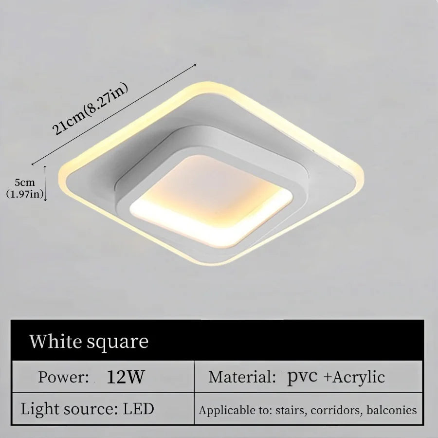 Modern Nordic LED Ceiling Light - Luxury Metal Lamp for Living Room