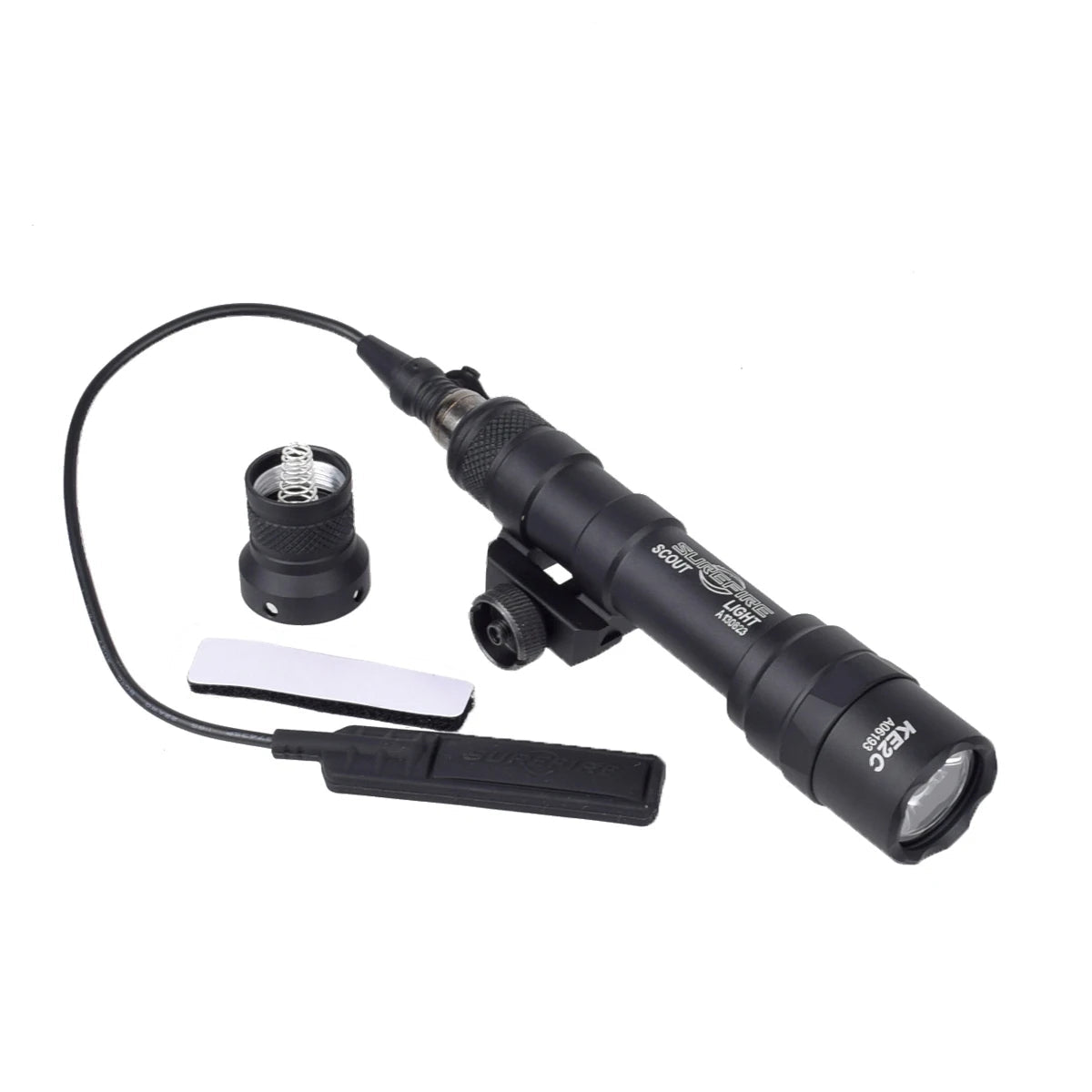 Tactical M300A / M600 Airsoft Scout Light with Thorntail Offset Adaptive Rail Mount (20mm Rail)