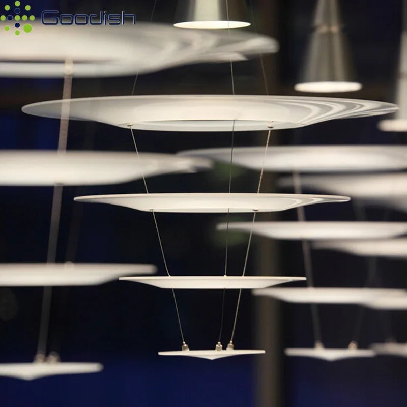 Denmark Louis Poulsen Enigma Pendant Lights Acrylic Slice Ripple Art Creative Lamps for Living Room Home Decoration Chandeliers