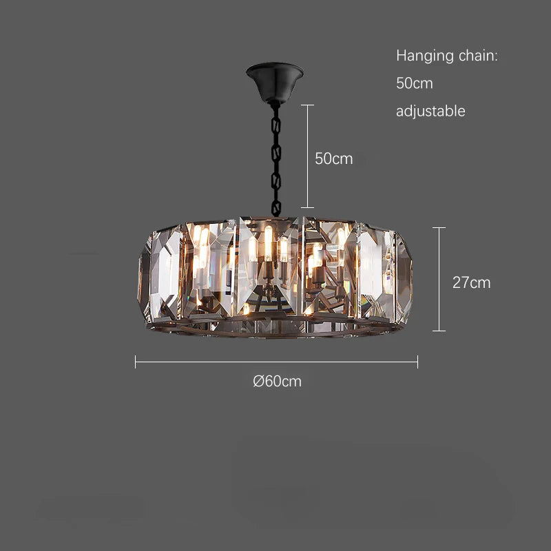 LED E14 Classic Retro Chrome Gold Crystal LED Lamp LED Light. Pendant Lamp For Living Room