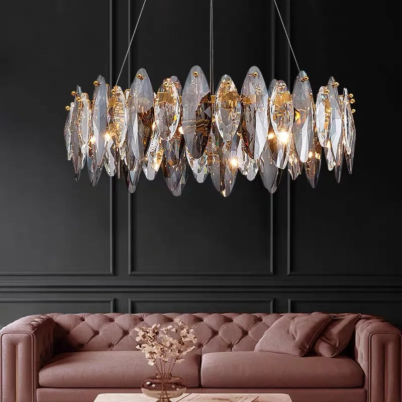 Ceiling Chandeliers 2026 New Modern Luxury Crystal Indoor Pendant Lamp for Living Dining Room Decor Hanging Light Lustre Fixture