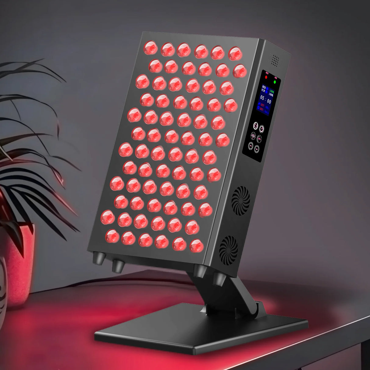 New Red Desktop LED Beauty Lamp with Infrared Therapy Home Use Beauty Equipment LED Therapy Panel