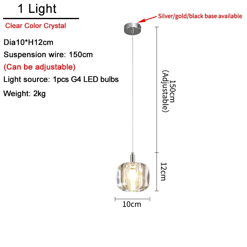 Modern Art Crystal Ball LED Chandelier - Long Staircase Hanging Lamp
