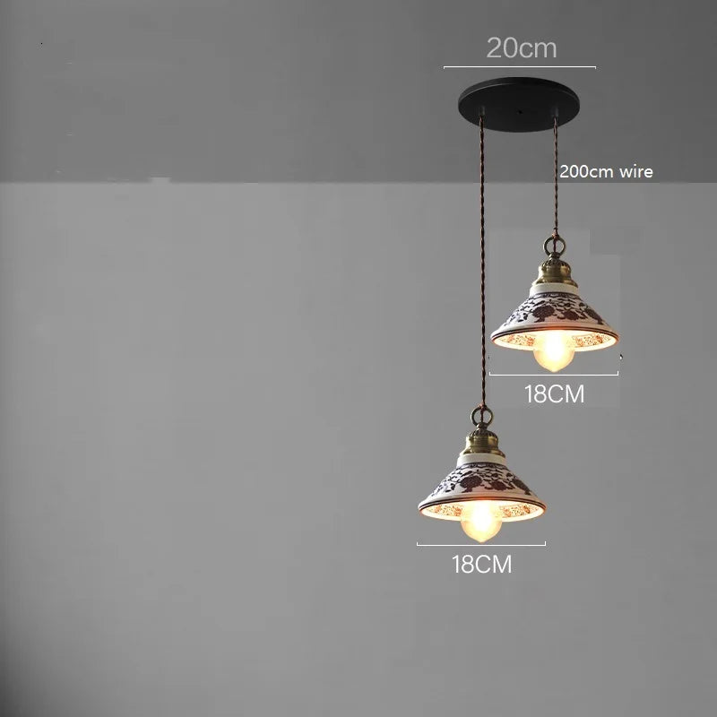 Modern Simple Ceramic LED Pendant Lamp Home Indoor Decors Lighting Bedroom Restaurant Dinning Living Room Lights Hang lamp