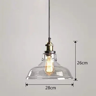 American Retro Industrial Loft Chandelier Bar Counter Restaurant Bar Pendant Lamp Creative Home Simple Glass Hanging Lights