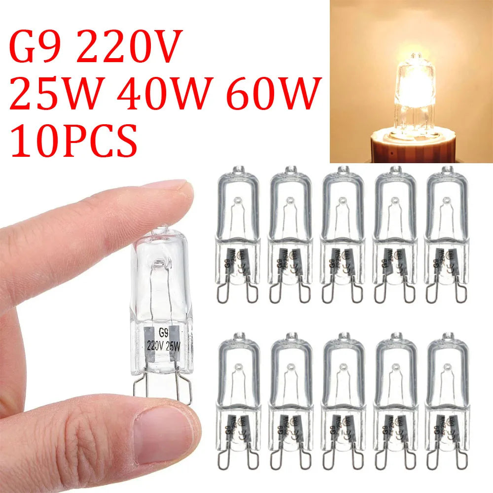 G9 Halogen Oven Bulb - 500°C Heat Resistant Capsule Lamp (25W / 40W / 60W)