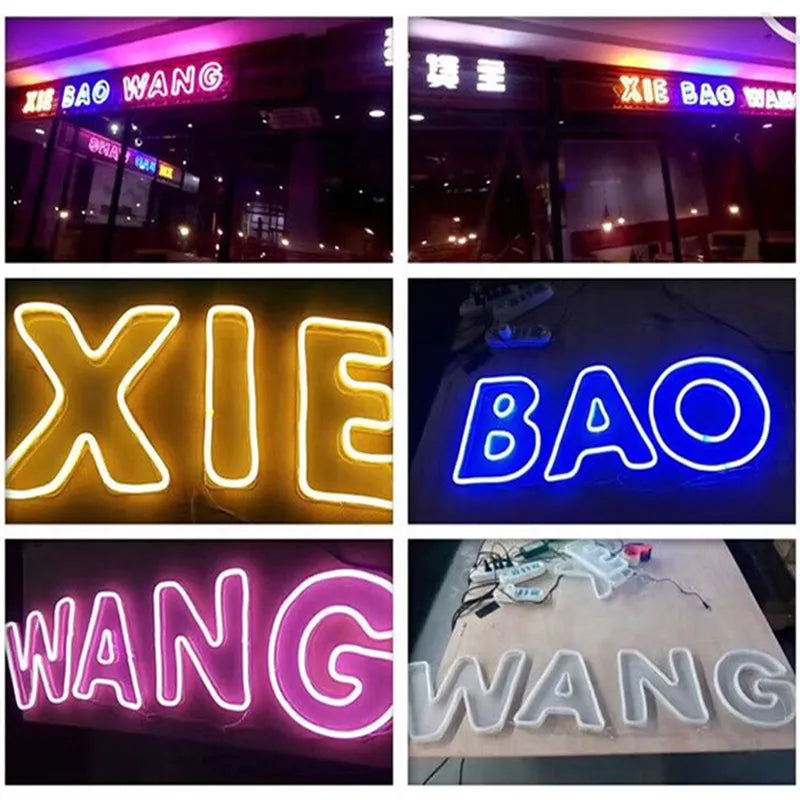 LED Bar Lights Flexible Silicone Neon Light Outdoor Light Strip Strip Waterproof Rope String Lamp Kitchen Room Decoration Lamp