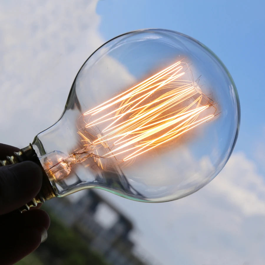 Edison Bulb E27 220V 40W ST64 A19 T45 G80 G95 G125 Incandescent Filament Bulb Lighting Retro Edison Light Bulb