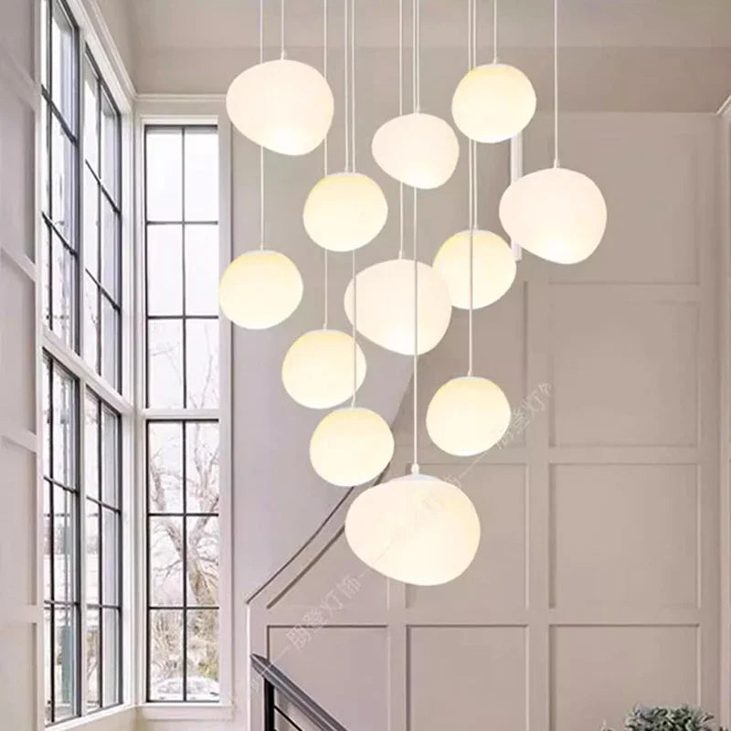 Modern home decor led lights pendant light lamps forstaircase Chandeliers for living room hanging light indoor lighting