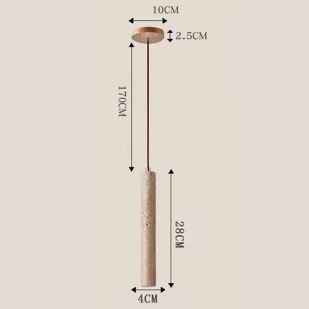 Slim Led Pendant Lamp Cave Stone Suspension Ceiling Light Hanging for Bedroom Bedside Dining Room Kitchen Island