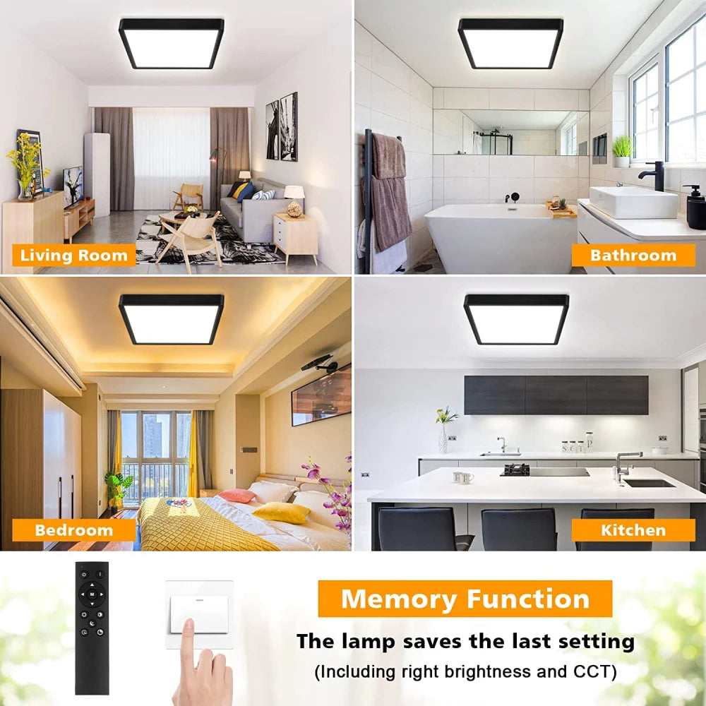 Modern LED Ceiling Light Tuya Smart APP Remote Control Voice Control Alexa Dimmable Lustre Lights for Living Room Bedroom Light