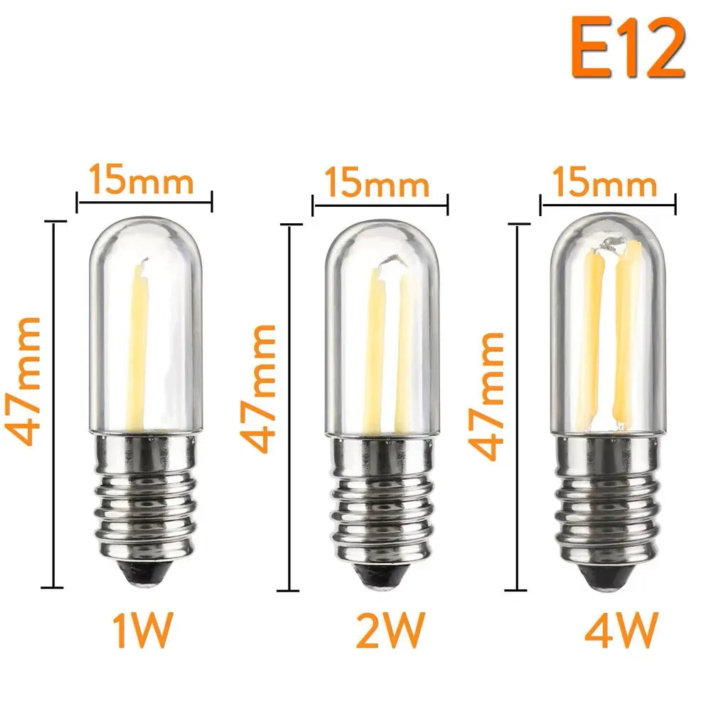 Mini COB LED Appliance Bulb - Cold White & Warm White Light for Refrigerator