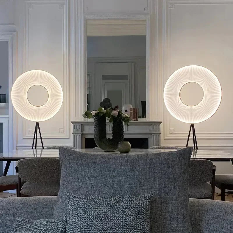 Nordic Creative Fabric Art Floor Lamp Bedroom Bedside Study Reading Led Desk Light Living Room Sofa Corner Indoor Decor Lighting