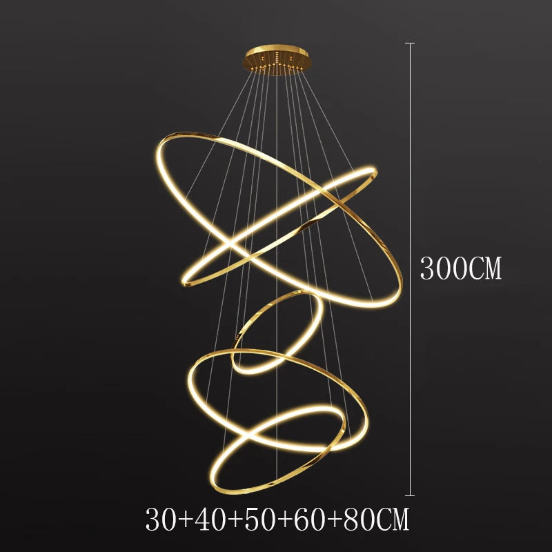 Modern LED Pendant Light for Living Room - Luxury Home Decor Chandelier