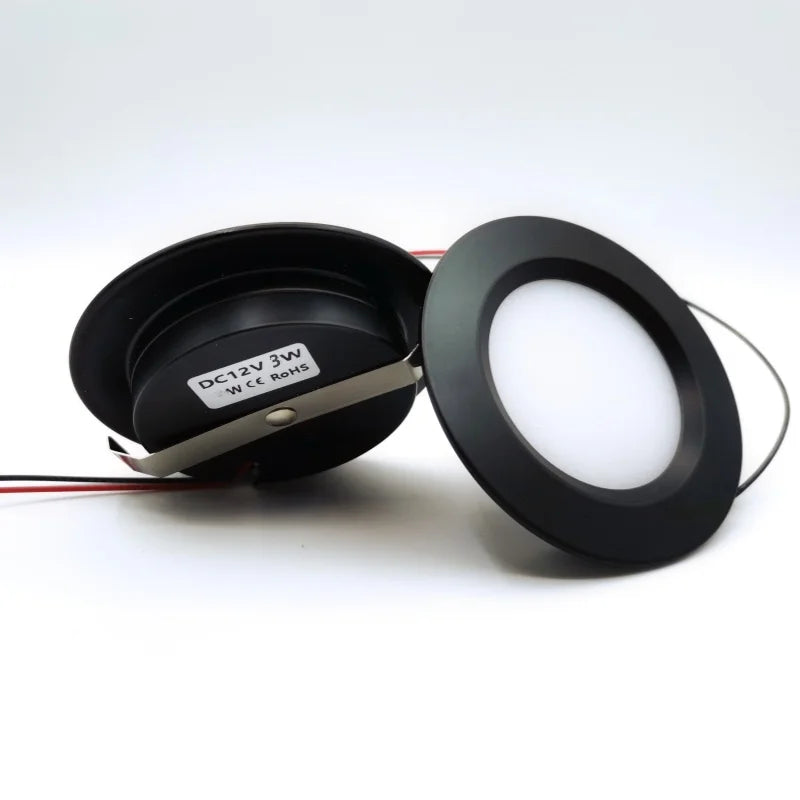 Cabinet lamp Ultra-thin LED 12V 3W 5W Dimmable lighting fixtures IP20 Power supply Hotel, corridor, car decoration, restaurant