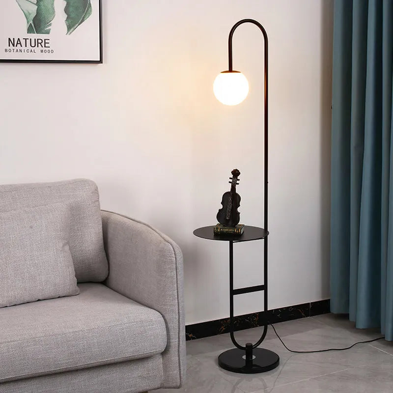 2026 Modern Nordic Floor Lamp Marble Gold Round Table LED Standing Light Art Deco Design for Living Room Sofa Side