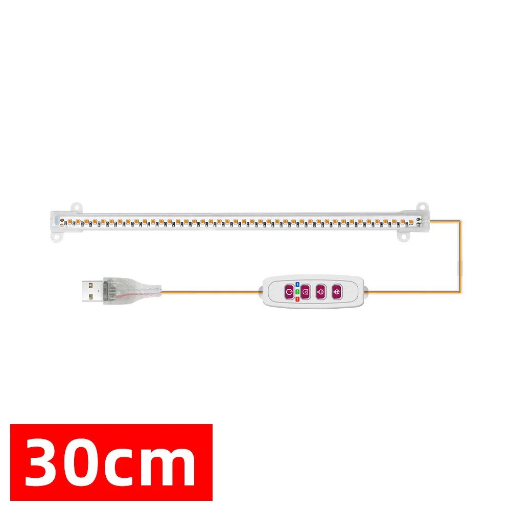 Grow Light Strips Bar for Indoor Plants 42-288 LEDs Sunlight Full Spectrum Plant Lamp with Auto On/Off Timer Dimmable