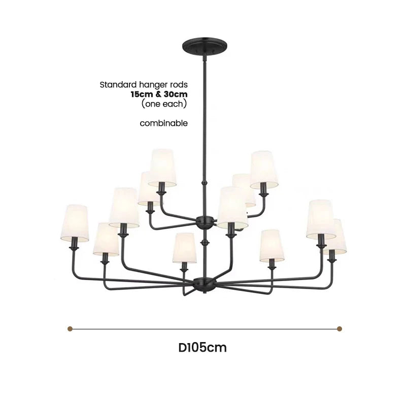 American Style LED Pendant Lamp Modern Minimalist Chandelier Kitchen Island Restaurant Bar Living Room Home Decor Factory Direct