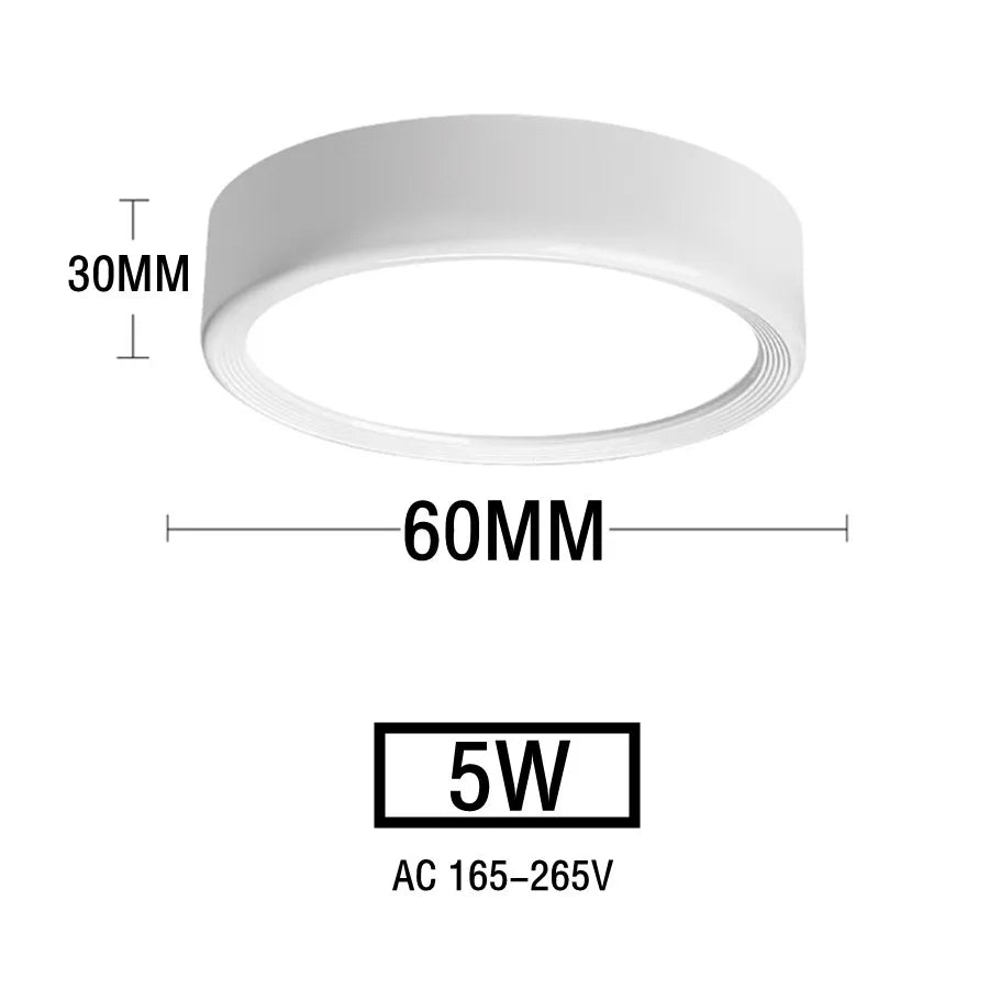 Led Downlights 220V Ceiling Spot Lamp 15W 18W 20W Down Light Surface Mounted Panel Lighting Kitchen Fixture for Room Home Decor