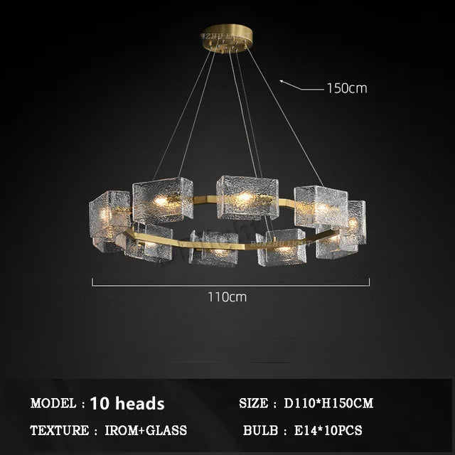2025 New Creative Crystal Chandelier Modern Luxury Living Room Restaurant Pendant Light Irregular Luster Bar Table Hanging Lamps