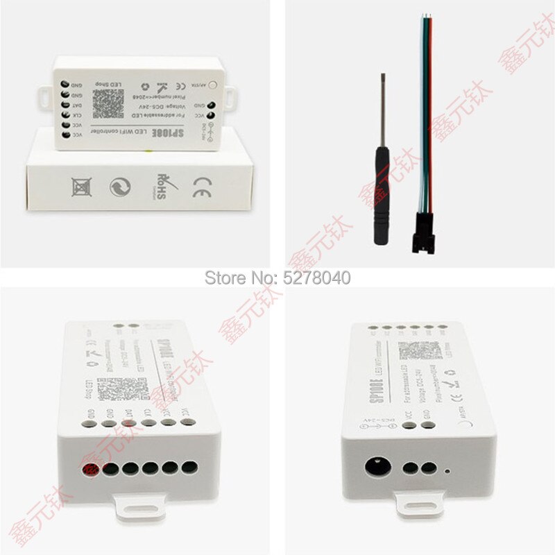 WIFI Unreal color controller APP RGB conterol ws2812b sk6812 sk6812RGBW 5-24v Intelligent brightness modulator