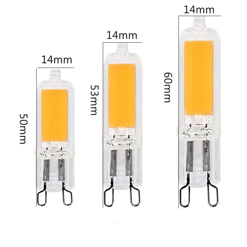 Super Bright G9 LED Light Bulb 7W 9W 12W15W 220V Glass Lamp Constant Power Light LED Lighting G9 G4 COB Bulbs
