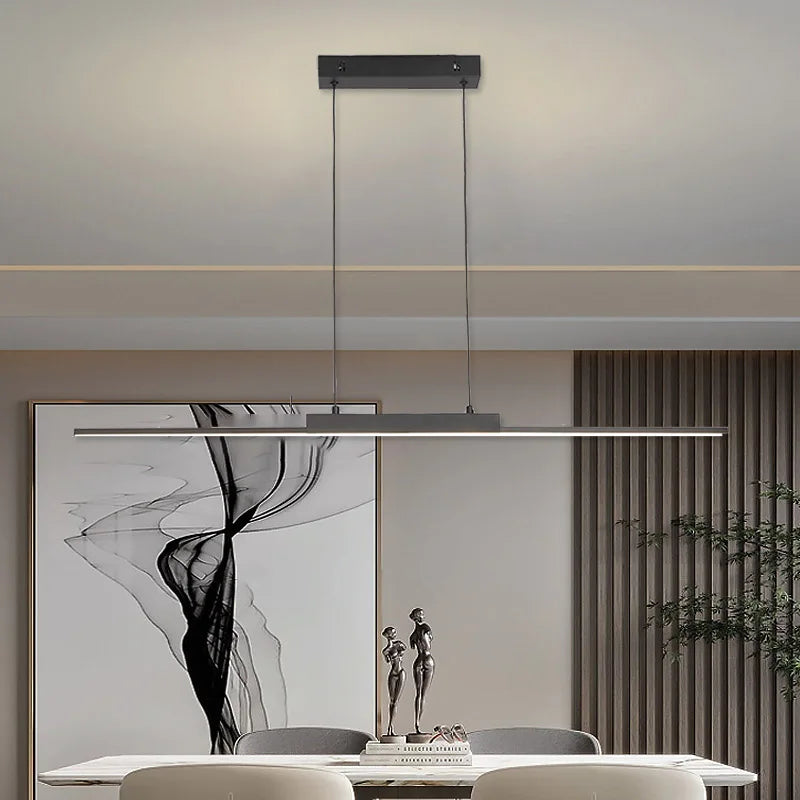 Modern LED Pendant Light 80/100CM For Living Room Kitchen Restaurant Dining Table Bar Indoor Decorative Lighting Hanging Lights