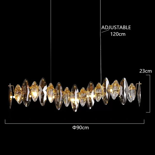 Ceiling Chandeliers 2026 New Modern Luxury Crystal Indoor Pendant Lamp for Living Dining Room Decor Hanging Light Lustre Fixture