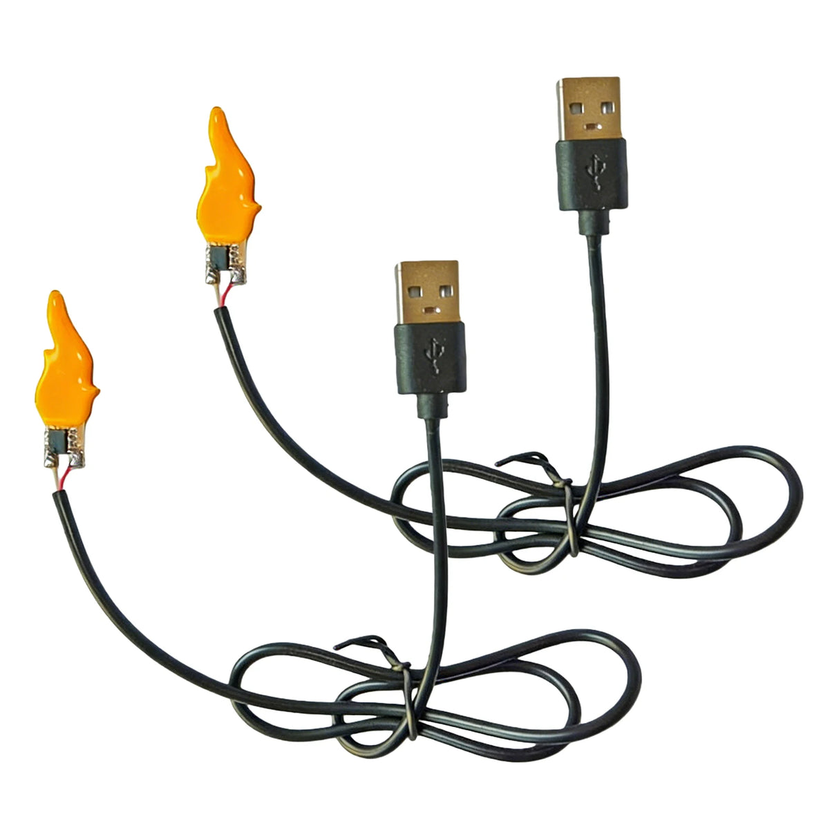 Flame Shaped Bulb USB 5V Christmas Flame Tip Lights Bulb Plug and Play Design for Indoor Outdoor Party Patio Home Decor