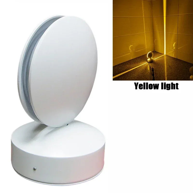 2025 NEW 360Degree 10W RGB LED Window Sill Door Frame Wall lamp With Remote Hotel KTV Corridor Aisle Beam Ray Line Wall Lamps