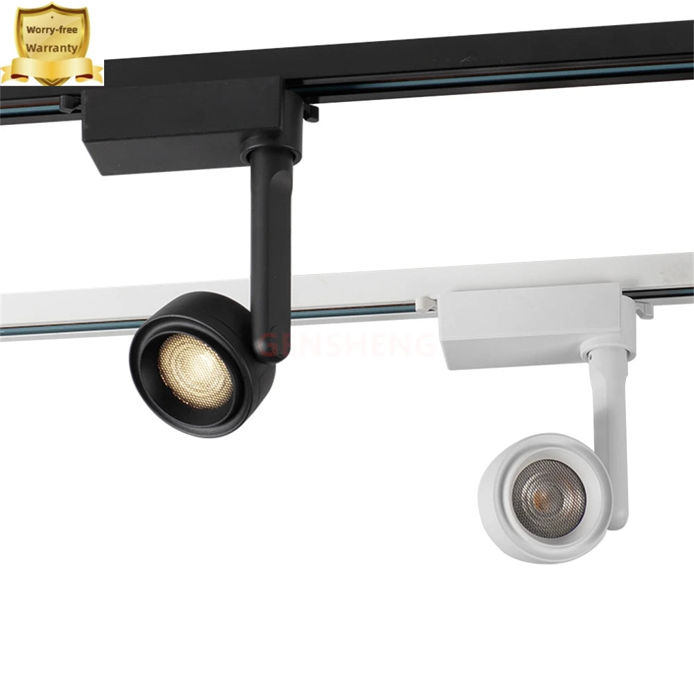 LED Track Light Rail 0.5M 1M Black White Aluminum 2 Wire System Track Light Series Universal Track for Ceiling Spot Lamps