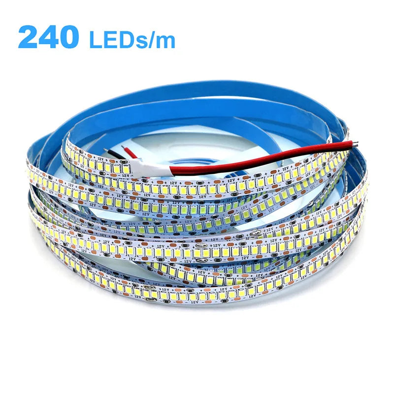High-Density 2835 LED Strip Light | 5M 300 600 1200 LEDs | DC 12V 24V Tape