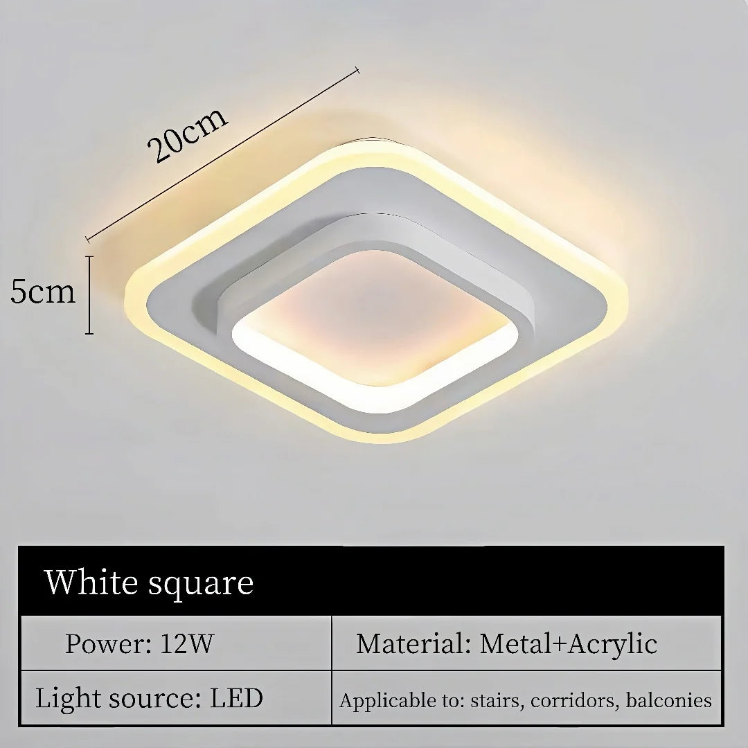 Modern Nordic LED Ceiling Light - Luxury Metal Lamp for Living Room