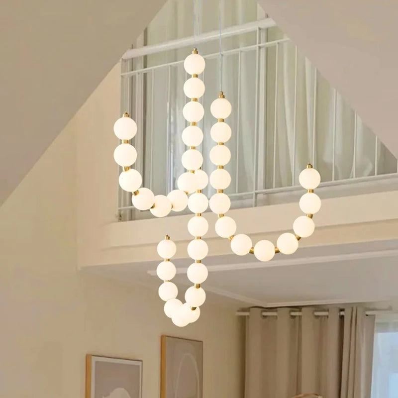 Nordic home decoration, stair chandelier, living room bedroom and dining room Pendant lights, ceiling light, indoor lighting