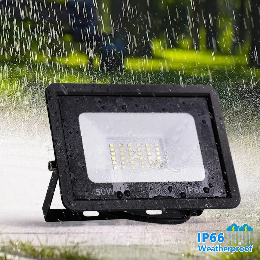 LED Flood Light 10W 20W 30W 50W 100W AC 220V LED Floodlight IP66 Waterproof Reflector Spotlight Street Light Outdoor Garden Lamp