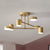 LED Chandelier Modern Semi Black White Gold Luster Ceiling Light For Dining Living Rooms Bedroom Indoor Decors Lamps